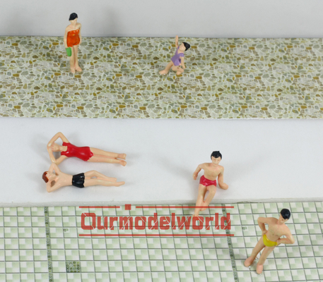 중국 DIY 가늠자 집 배치를 위한 1/75명의 건축 축소 모형 사람들 검정 협력 업체