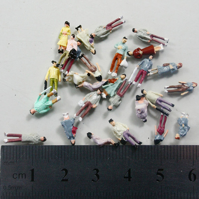 중국 모형 철도 배치 1.3cm를 위한 1/150의 가늠자 삼림 지대 경치가 좋은 사람들 걷는 숫자 건축 축소 모형 사람들 협력 업체