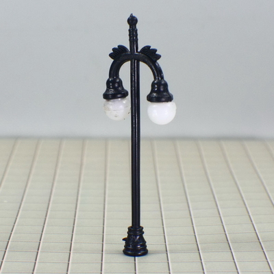 중국 OEM N 스케일 기차 레이아웃 조명 모델 가로등 게시물 7 cm 협력 업체