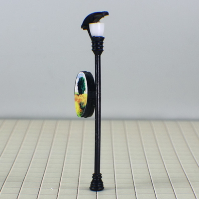 중국 N 게이지 기차 레이아웃 조명 거리 모델 가로등 7.5 cm 협력 업체