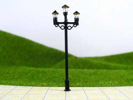 중국 OEM 6V 빛나는 스트리트 모델 가로등 기차 레이아웃에 6.5 cm 협력 업체