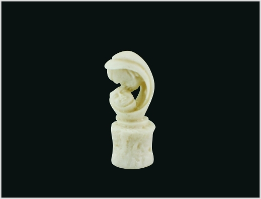 중국 제이드 화이트 데스크톱 조각 3D 스케일 모델 어머니와 아들 1.5 * 4 cm MD11 협력 업체