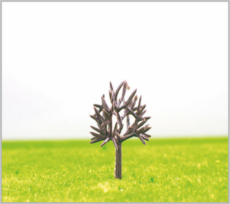 중국 B3517 N 게이지 기차 레이아웃 미니어처 모델 나무 · 녹색 플라스틱 거리 가로 3.5 cm 협력 업체