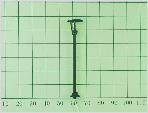 중국 T5 6.5 CM 사용자 지정 철도 레이아웃에 대 한 말 거리 조명 플라스틱 모델 램프 게시물 한 향 협력 업체
