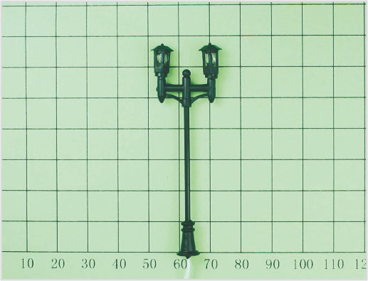 중국 T7 O 계기 눈금 기차 레이아웃 디자인 빛 거리 미니어처 모델 램프 게시물 6.5 cm 협력 업체