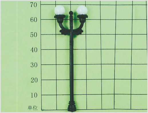 중국 T9 사용자 정의 일자형 플라스틱 모델 가로등 게시물 철도 레이아웃 7 cm 협력 업체