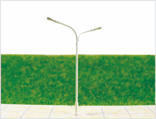 중국 T31 N 게이지 2-향하고 빛나는 기차 레이아웃 조명 거리 모델 가로등 8.5 cm 협력 업체