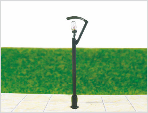 중국 T39 OEM N 스케일 기차 레이아웃 조명 모델 가로등 게시물 4.5 cm 협력 업체