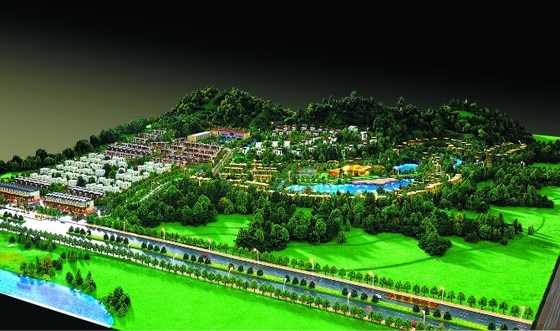 중국 3D 호텔 조각품 3D 모형, 소형 건축술 축소 모형 협력 업체