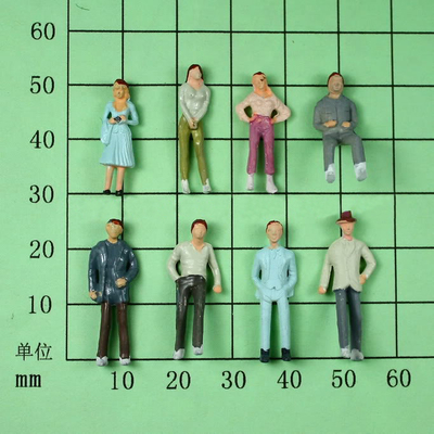 플라스틱 인간적인 나무로 되는 숫자 모형 2.5CM 안 상자 판지 협력 업체