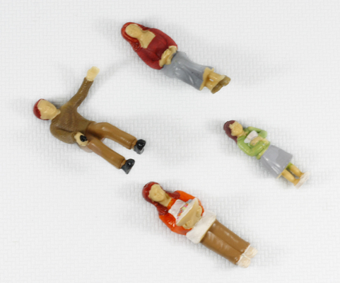 FP25-4 25 1: 실내 건축 규모 모델 사람들이 Painted 그림 7 cm 협력 업체