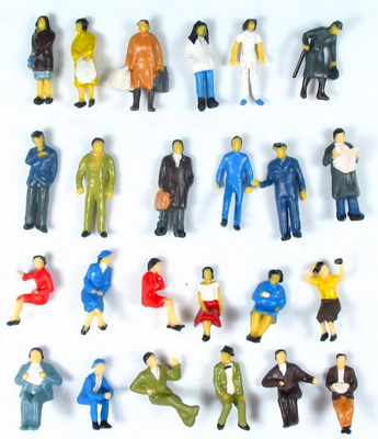 건축 프로젝트 기차 모형 전문가를 위한 Handmade 모형 사람들 숫자 협력 업체