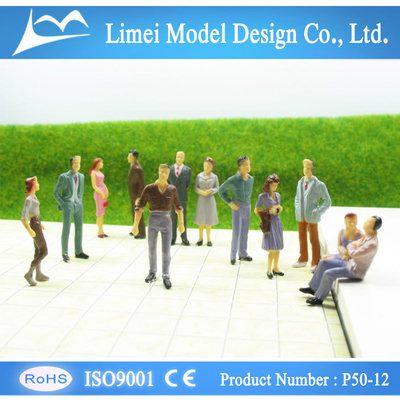 빨강/녹색 모형 기차 사람들 모형 인간은 세륨/RoHS/ISO9001를 계산합니다 협력 업체