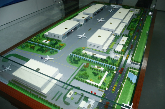 공항 배치를 위한 주문을 받아서 만들어진 3D 건축 모형 제작자 모형 협력 업체