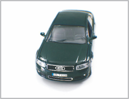 1개/24는 Decoratio로 합금 밝은 까만 주문 축소 모형 차 Audi A8를 집으로 Diecast 협력 업체