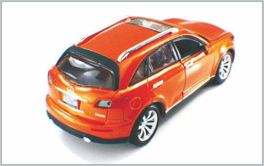 1개/24는 Decoratio로 합금 주황색 빨간 주문 축소 모형 차 Infiniti를 집으로 Diecast 협력 업체