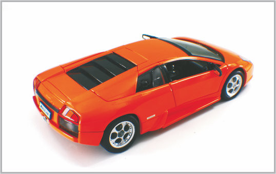 1개/24는 합금 주황색 빨간 주문 축소 모형 차 Lamboighini murcielag Decoratio를 Diecast 협력 업체