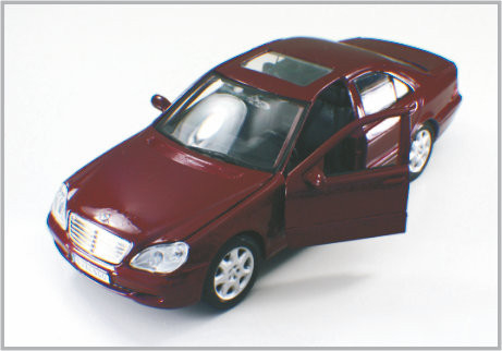 1개/24는 Decoratio로 합금 진한 빨강색 주문 축소 모형 차 Mercedes Benzs 종류를 Diecast 협력 업체