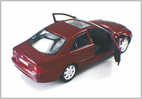 1개/24는 Decoratio로 합금 진한 빨강색 주문 축소 모형 차 Mercedes Benzs 종류를 Diecast 협력 업체