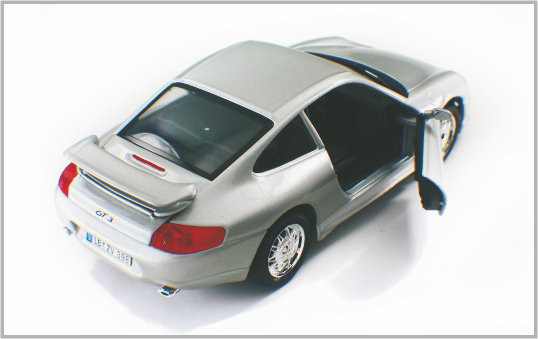 1개/24는 Decoratio로 합금 은빛 백색 주문 축소 모형 차 Porsche GT3를 집으로 Diecast 협력 업체
