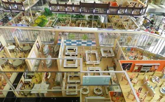3d 건축에게 만드는 슈퍼마켓 모형에게 만들기의 3d 건축 모형 세륨 ROHS 협력 업체